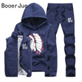 Men's 3-Piece Hoodie, Vest & Pants Set
