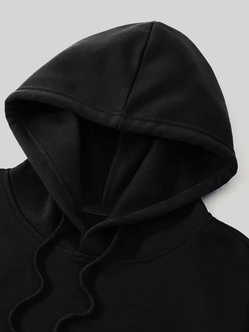 Couples Solid Color Hoodie & Sweatpants Set