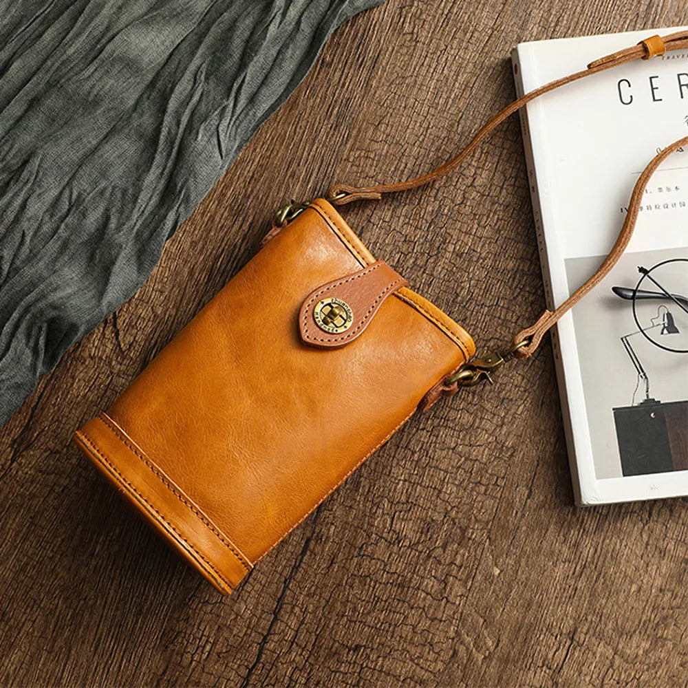 Quality Genuine Leather Crossbody Phone Purse