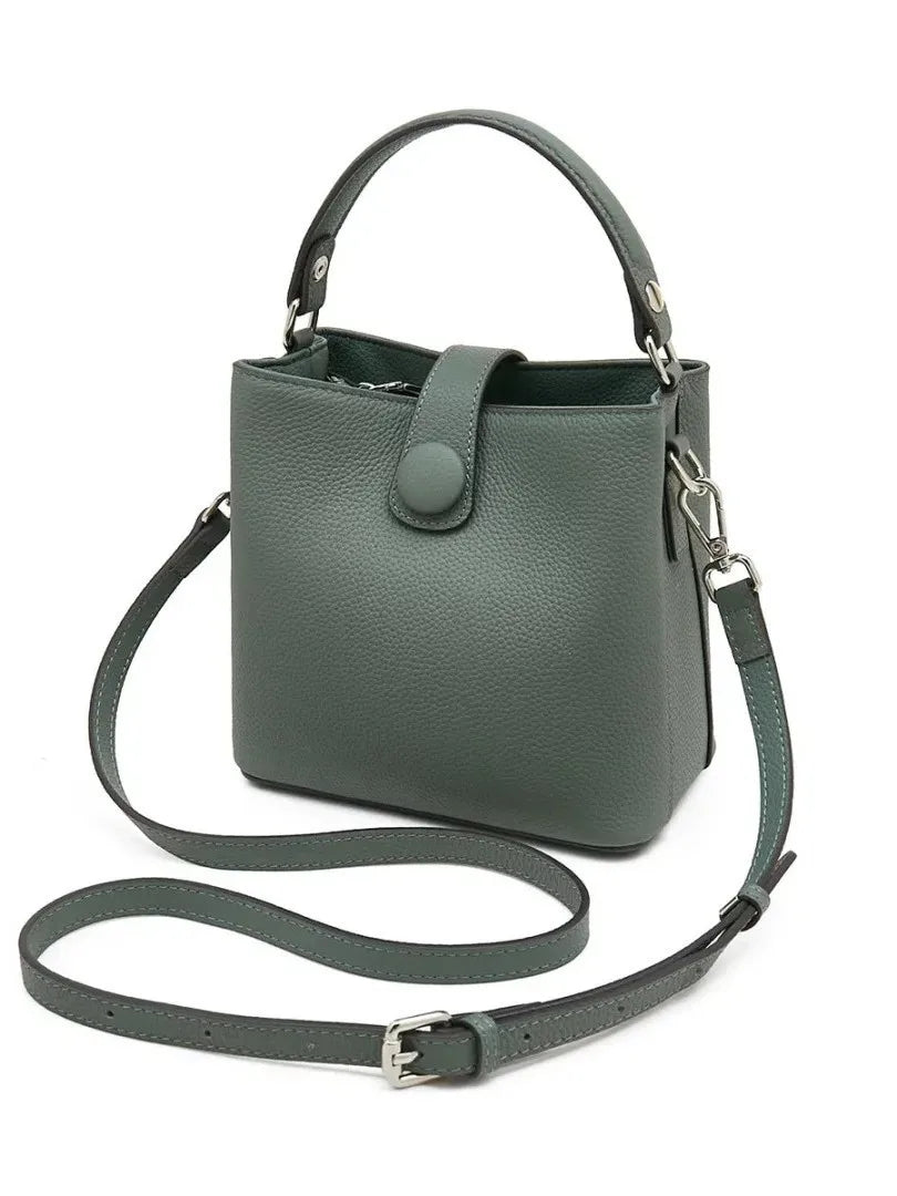 First Layer Cowhide Leather Crossbody Bag