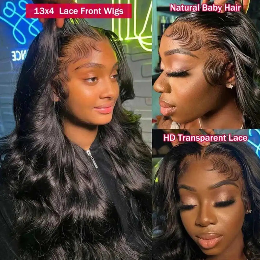 Extra Long Body Wave HD Lace Closure Wig
