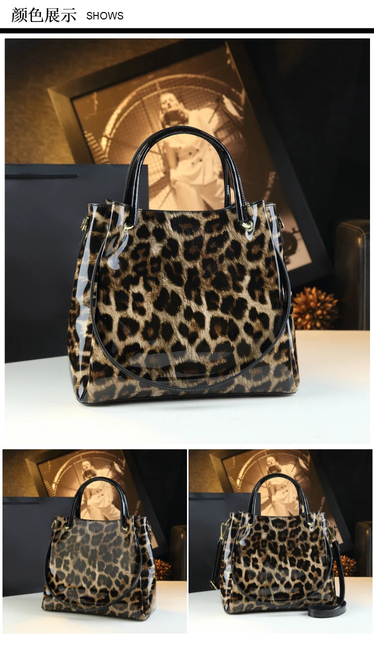 Genuine Leather Crocodile Print Bucket Bag