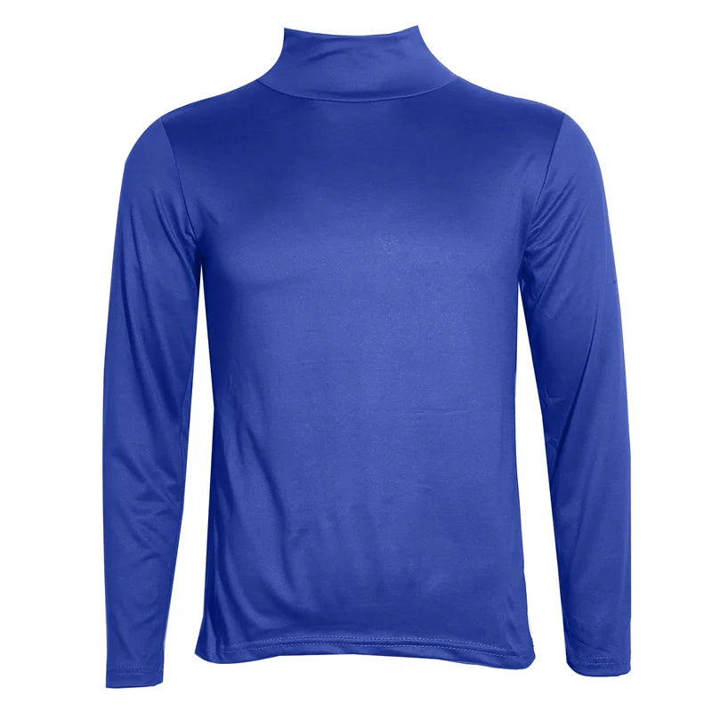 Thermal Underwear Tops Men Winter Clothes Thermal Shirt Autumn Men's Winter Tights High Neck Thin flattering Fit Long Sve T-shirt