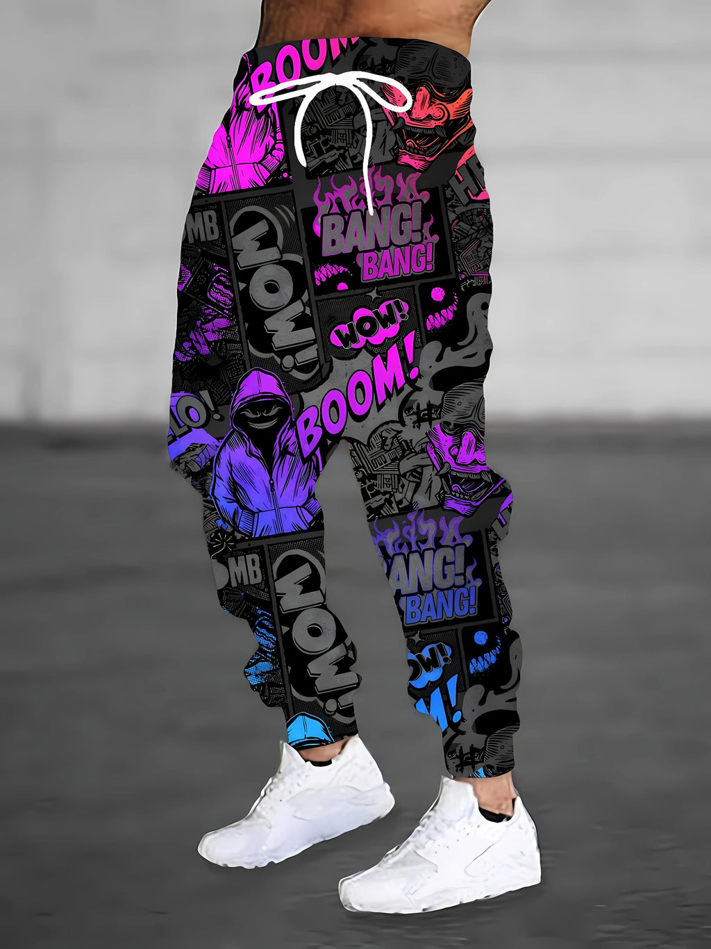 Men's 3D Gradient Print Jogger Pants