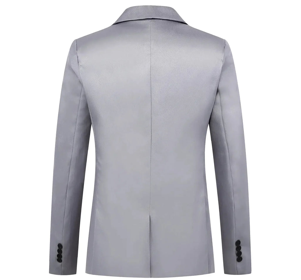 Men's Trendy Leisure Boutique Suit Jacket  Autumn Casual Business flattering Fit Non-ironing Single Button Suit Solid Formal Blouse
