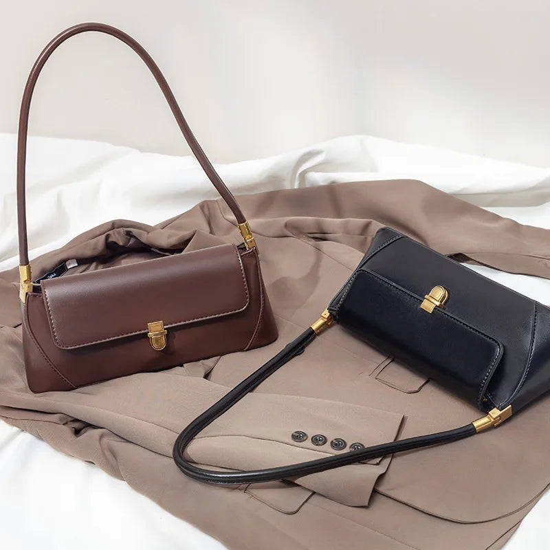 PU Baguette Underarm Shoulder Bag