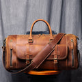 Vintage Crazy Horse Leather Duffle Bag