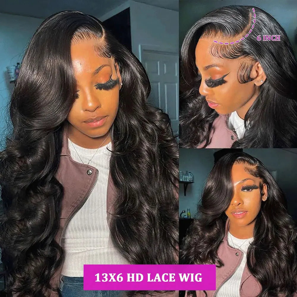 Extra Long Body Wave HD Lace Closure Wig