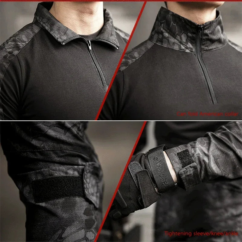 Men's Green Tactical Cargo Set