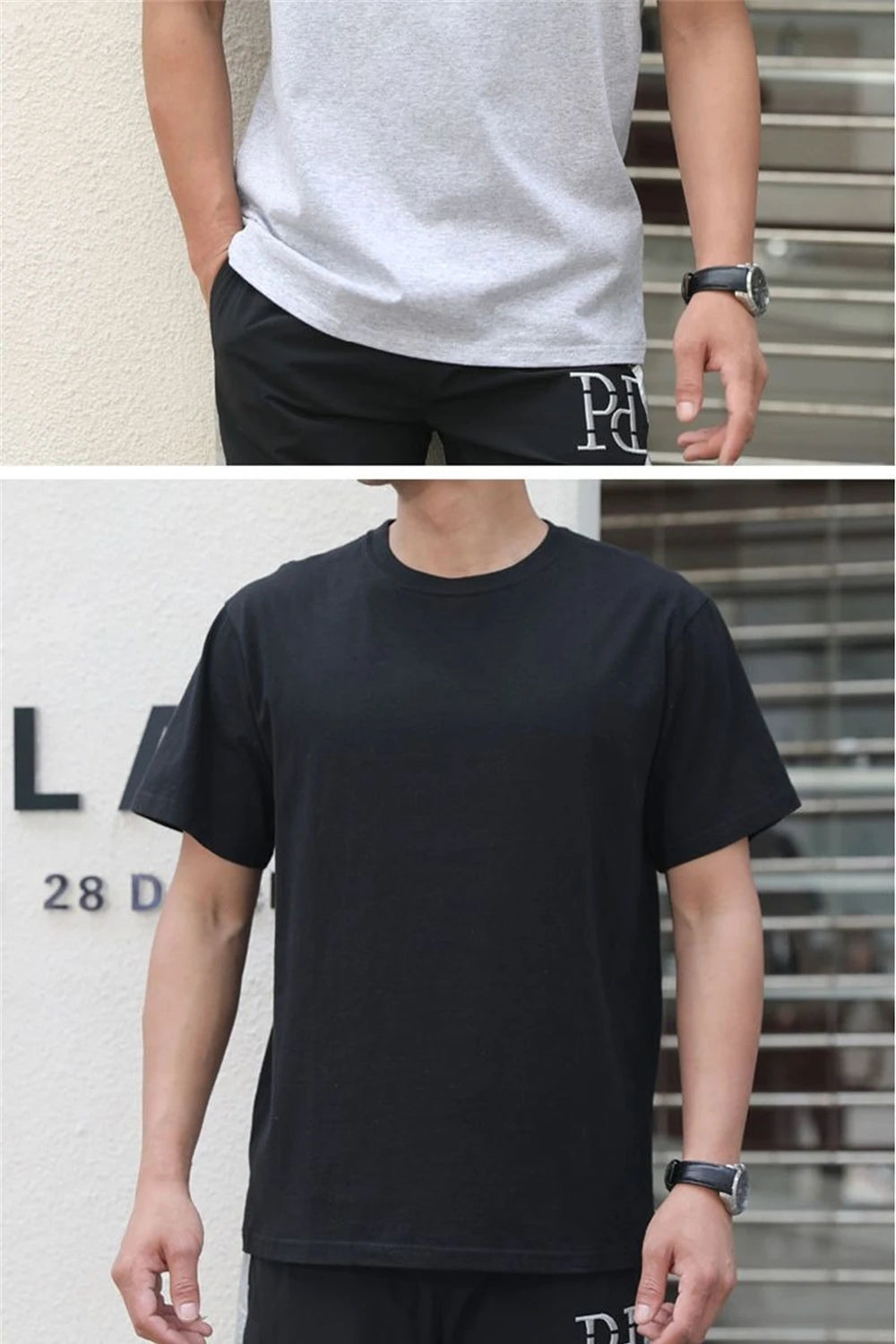 2-Pack Cotton Couple T-Shirts | Unisex Short Sve Tees