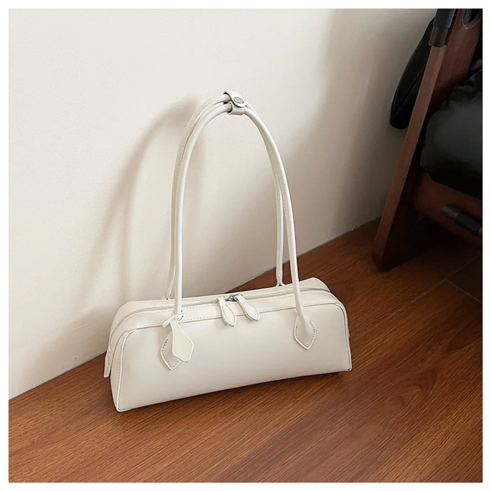 Long-Handle Baguette Retro Shoulder Tote