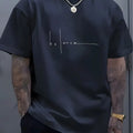 Men's Cotton Graphic Print Crew Neck T-Shirt