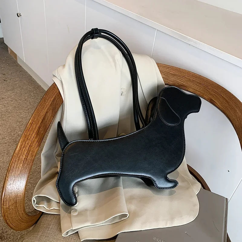 3D Dachshund Novelty Shoulder Bag