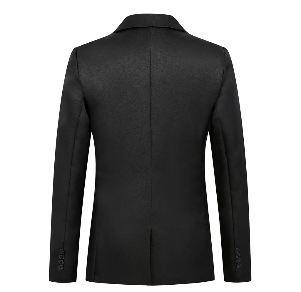 Men's Trendy Leisure Boutique Suit Jacket  Autumn Casual Business flattering Fit Non-ironing Single Button Suit Solid Formal Blouse