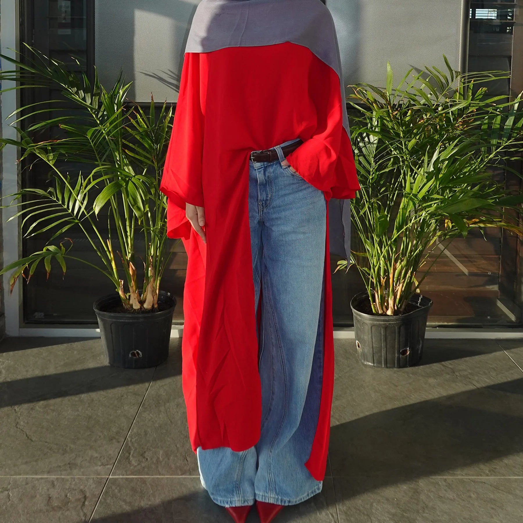 Elegant Irregular Muflattering Maxi Blouse