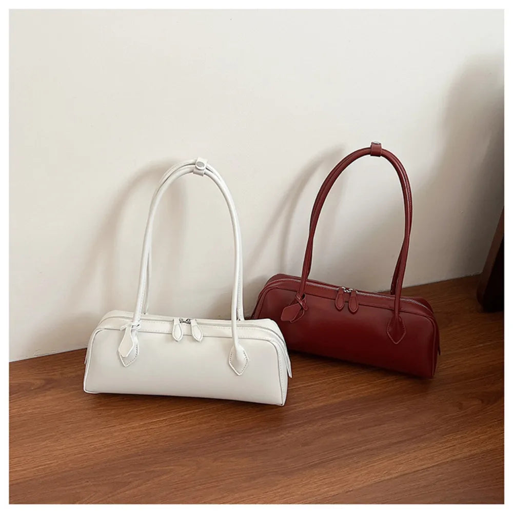 Long-Handle Baguette Retro Shoulder Tote