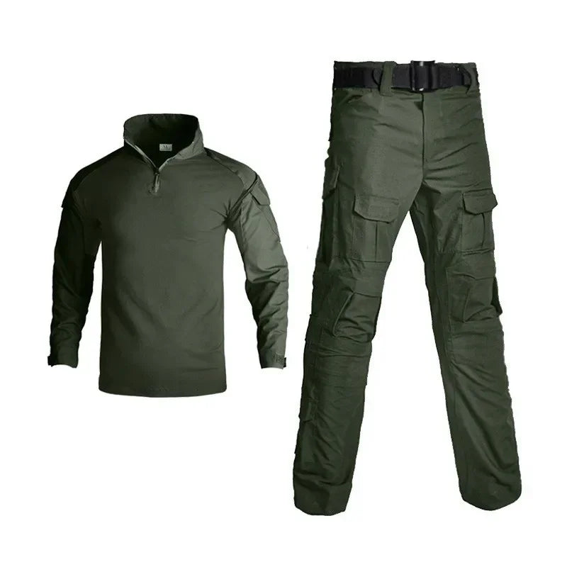 Men's Green Tactical Cargo Set