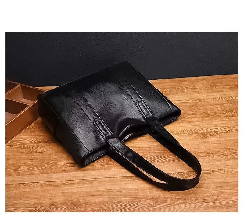 Vintage Ladies Bag Large Capacity Handbag , Vintage Plain Shoulder Bag , Ladies Commuter Casual Handbag - Nitamoje