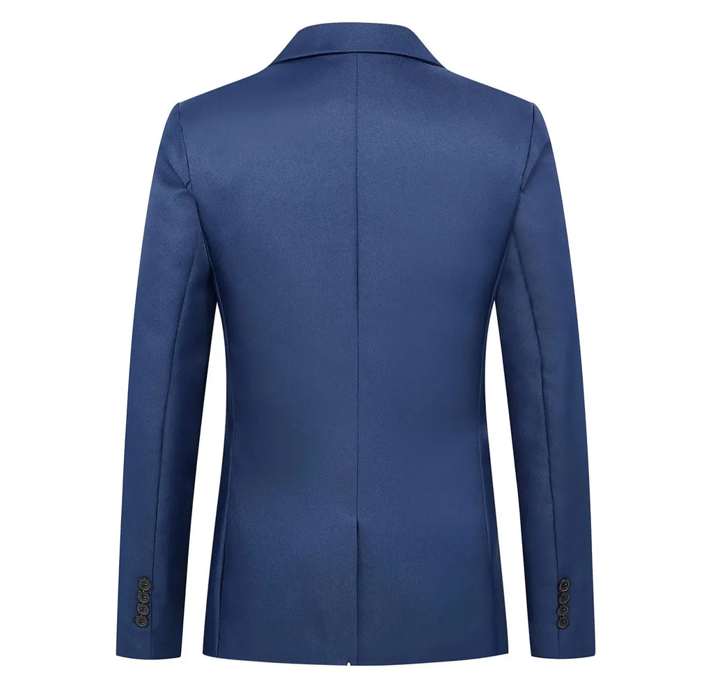 Men's Trendy Leisure Boutique Suit Jacket  Autumn Casual Business flattering Fit Non-ironing Single Button Suit Solid Formal Blouse
