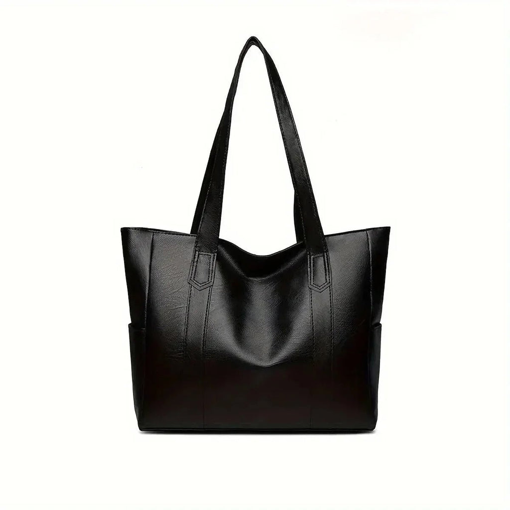 Vintage Ladies Bag Large Capacity Handbag , Vintage Plain Shoulder Bag , Ladies Commuter Casual Handbag - Nitamoje