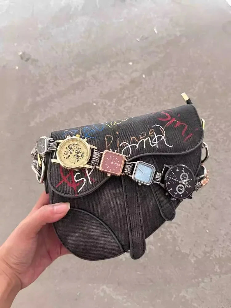 Designer Luxury Saddle Bag