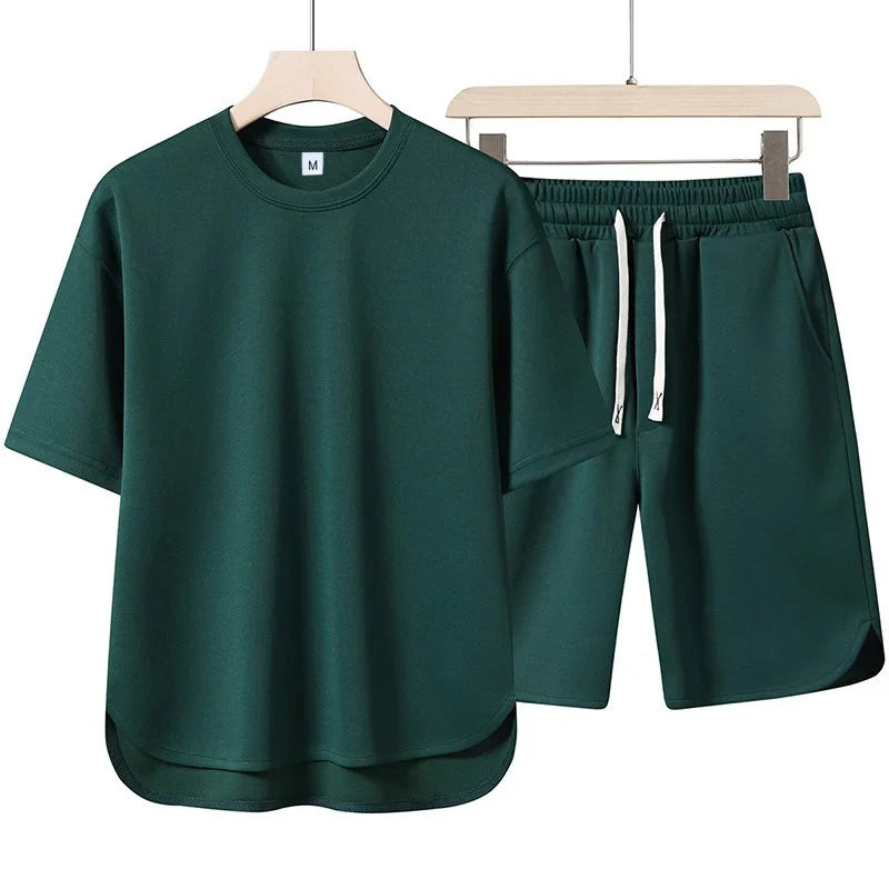 Men's Solid Color Summer Tracksuit