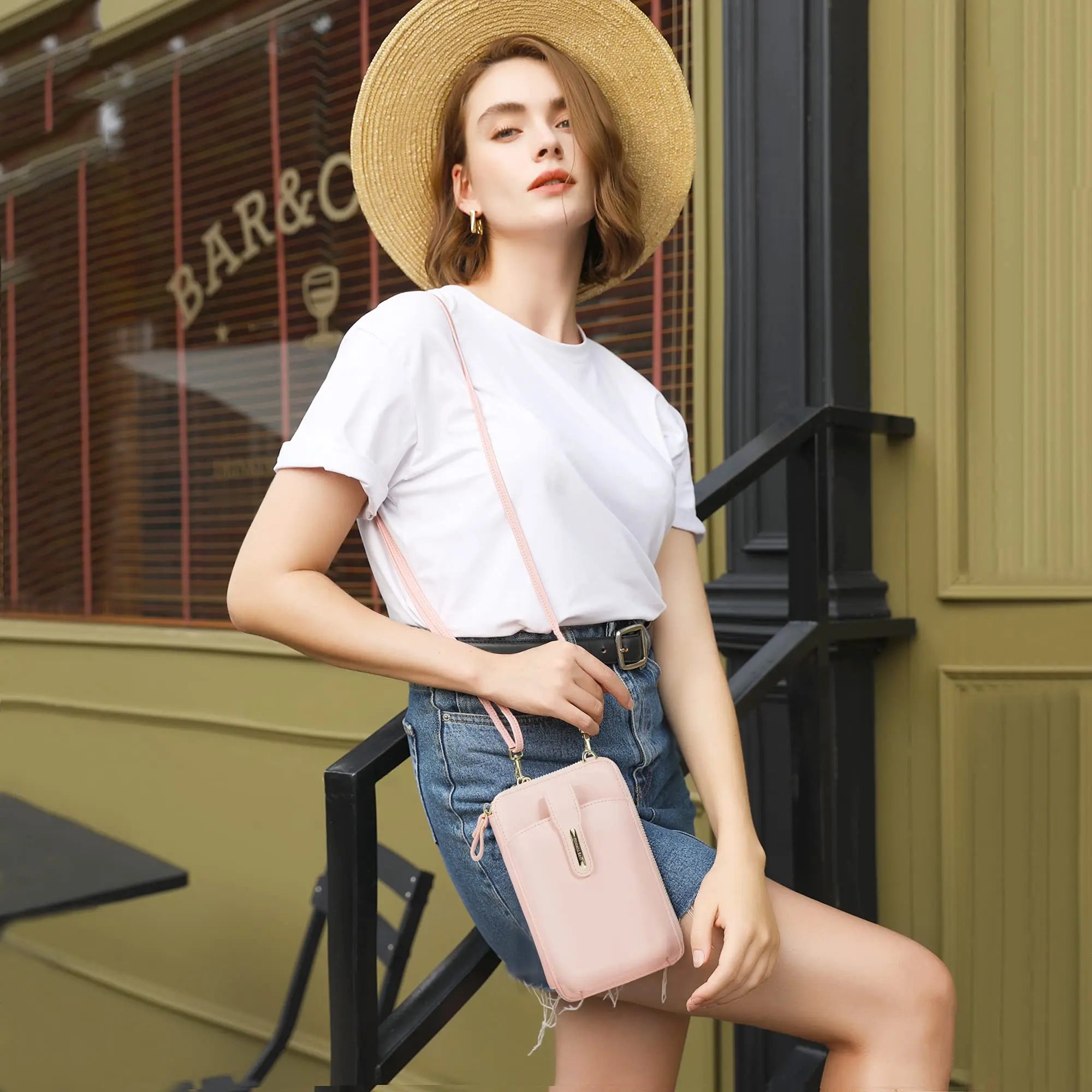 Mini Waterproof Leather Crossbody Phone Bag