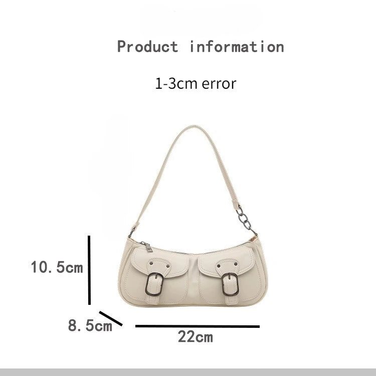 Y2K Vintage Double Pocket Underarm Clutch Purse