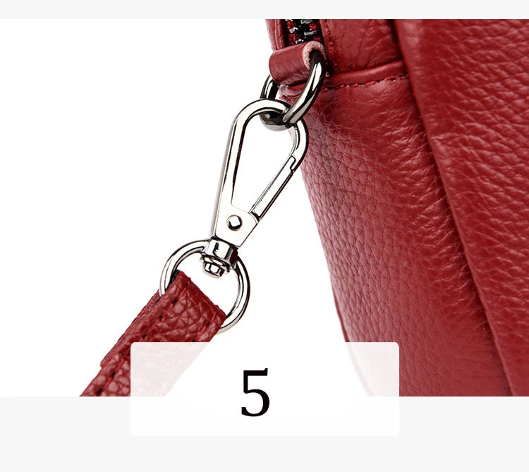 Genuine Cowhide Leather Shoulder Bag