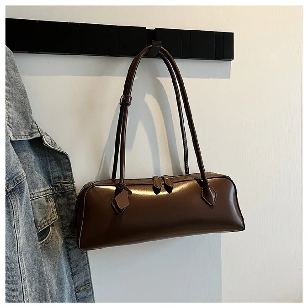 Long-Handle Baguette Retro Shoulder Tote