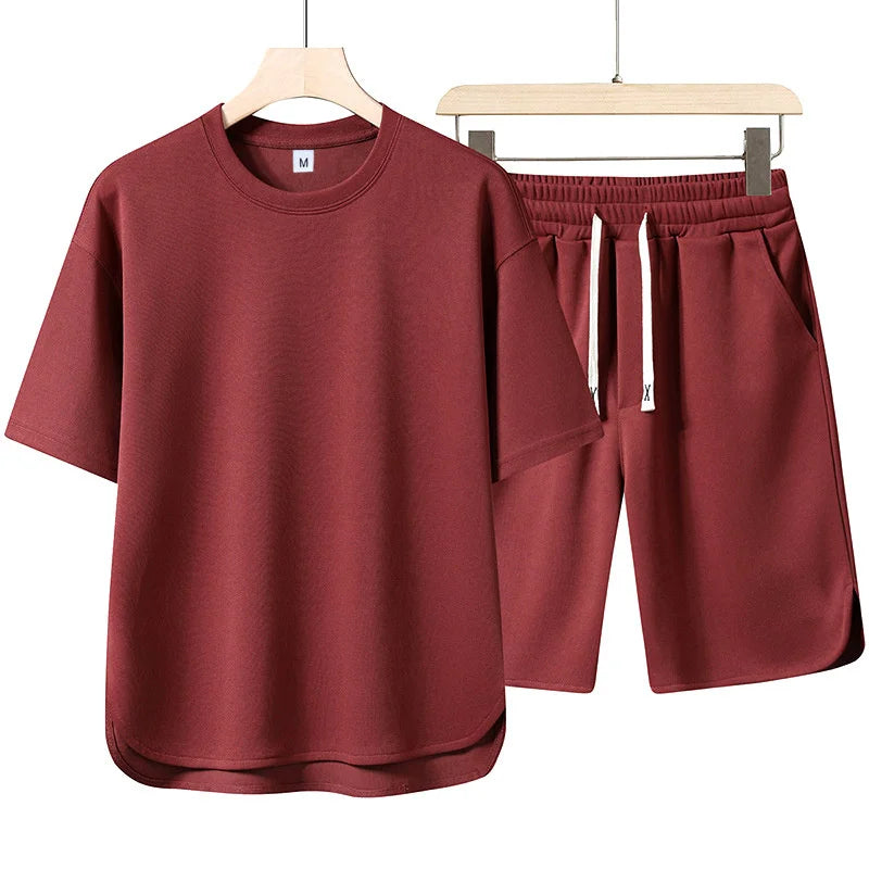 Men's Solid Color Summer Tracksuit