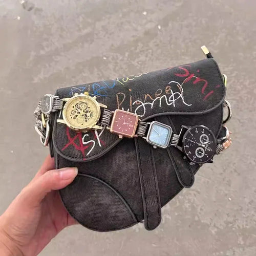 Designer Luxury Saddle Bag