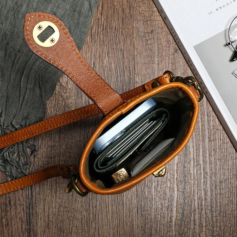 Quality Genuine Leather Crossbody Phone Purse