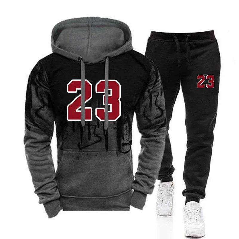 Men's Casual Hoodie & Sweatpants Jogging Set