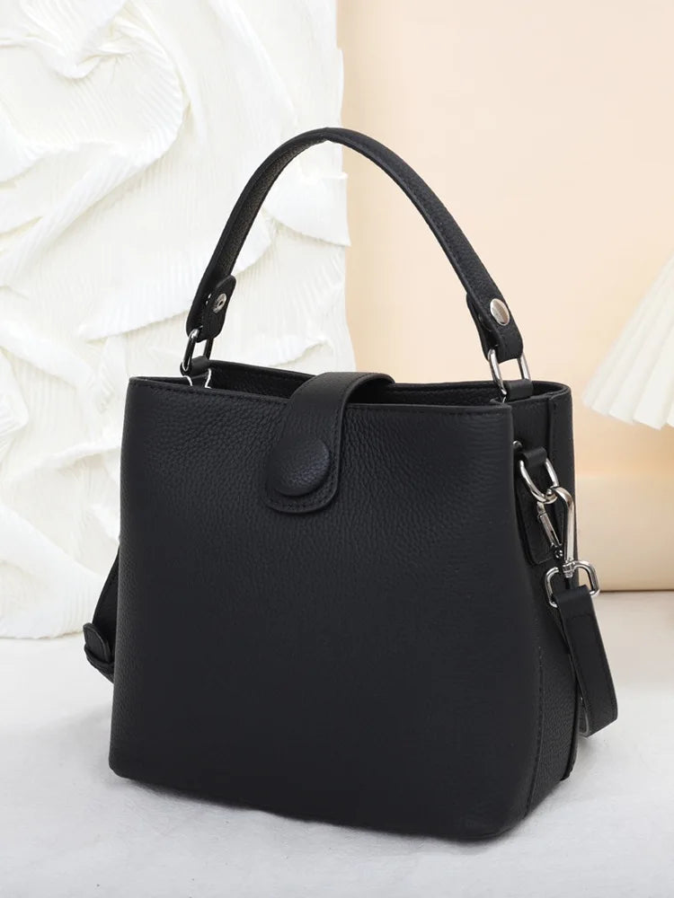First Layer Cowhide Leather Crossbody Bag