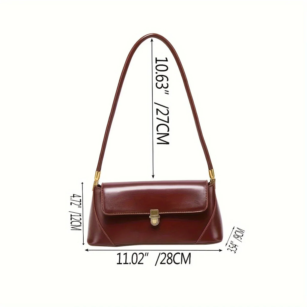 PU Baguette Underarm Shoulder Bag