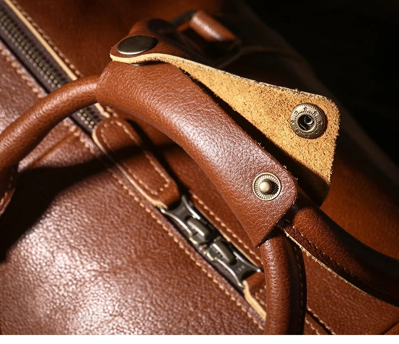 Genuine Leather Luxury Duffle Bag