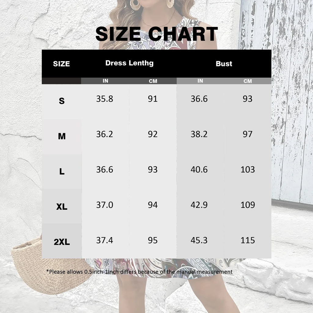 Spring And Summer Women's Dresses, Fashionable 3D Printed Casual Dresses, Sleeveless Round Neck Versatile Dresses.