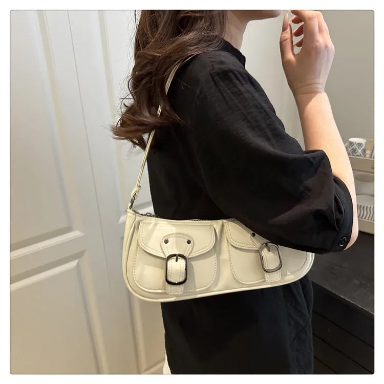 Y2K Vintage Double Pocket Underarm Clutch Purse