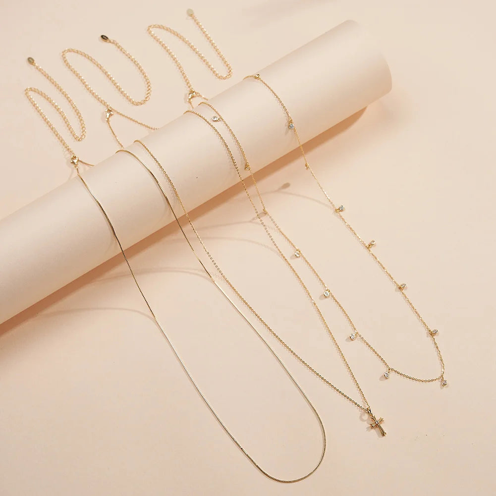CZ stomach Waist Chain