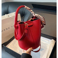 Crocodile Pattern Leather Handbag