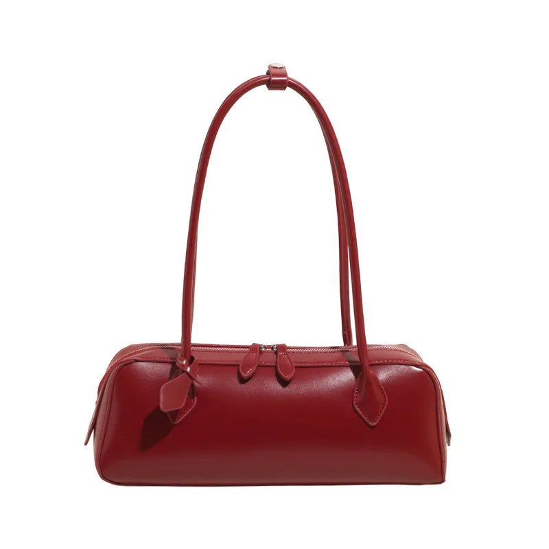 Long-Handle Baguette Retro Shoulder Tote