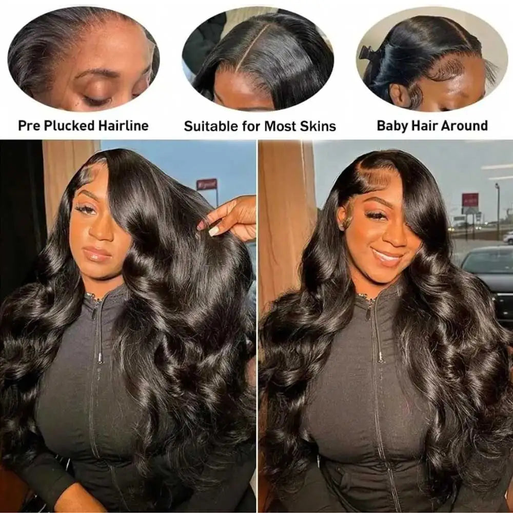 Extra Long Body Wave HD Lace Closure Wig