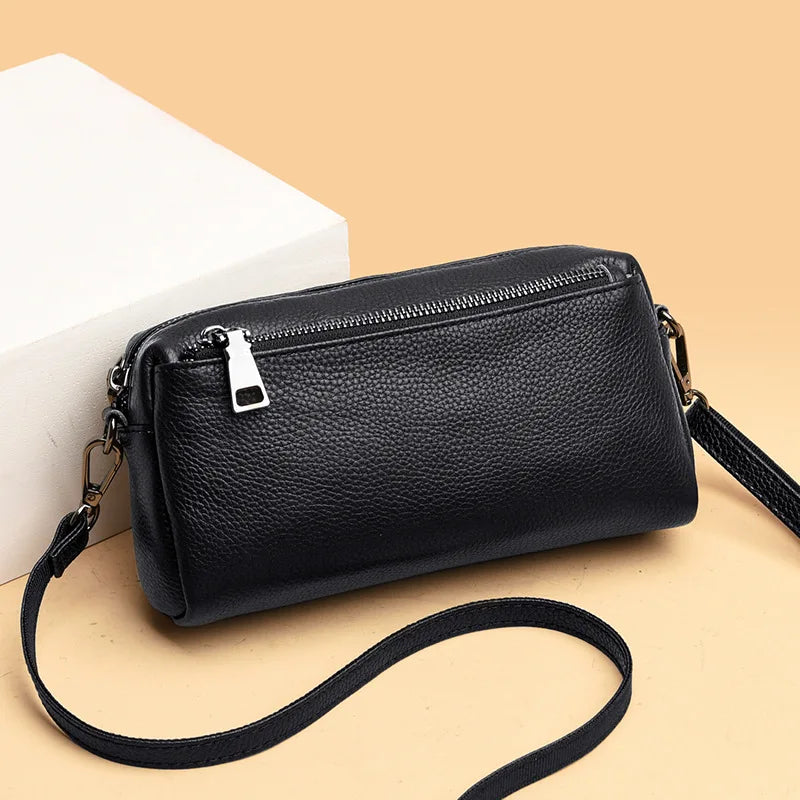 Genuine Cowhide Leather Shoulder Bag