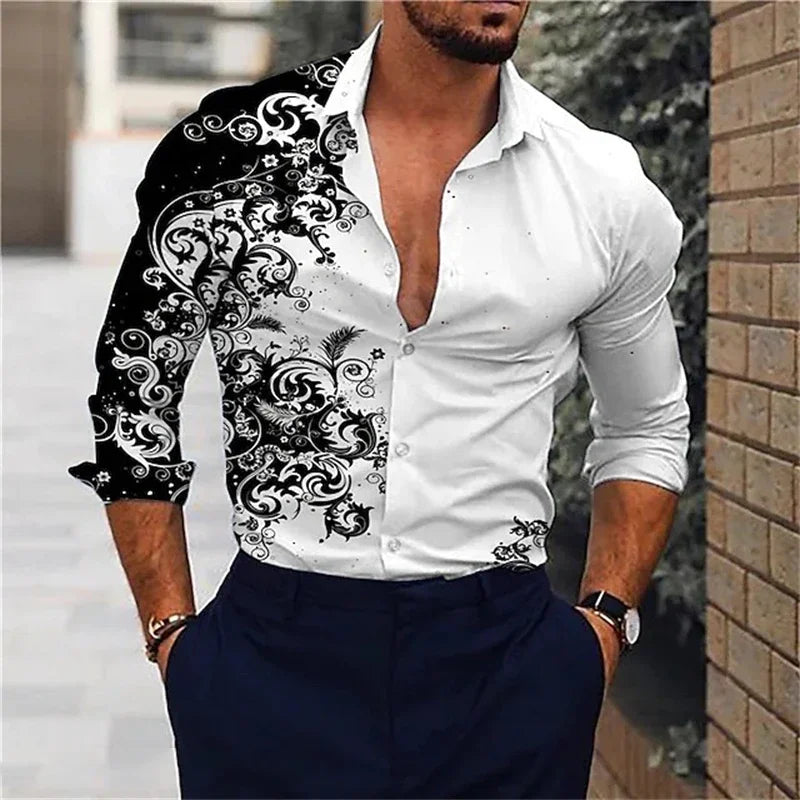 Men's Classic Hawaiian Long-Sve Shirt