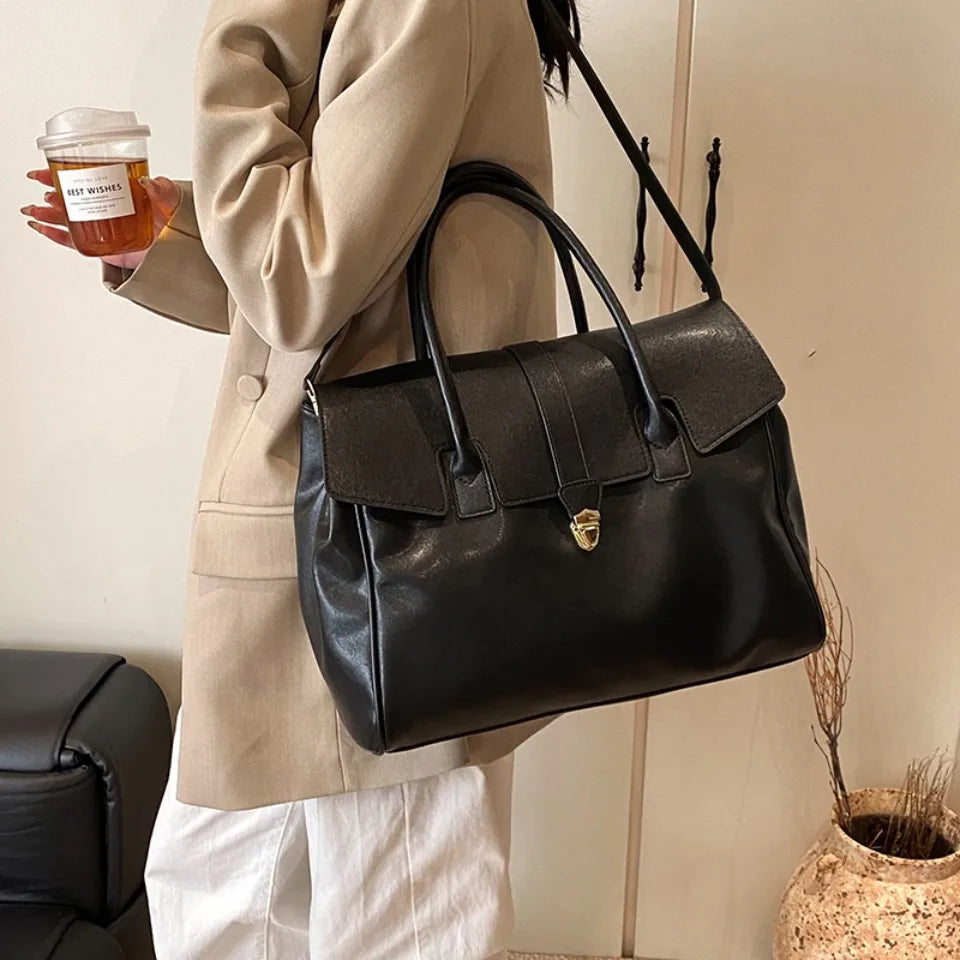 Luxury Large Capacity Boston Shoulder Bag