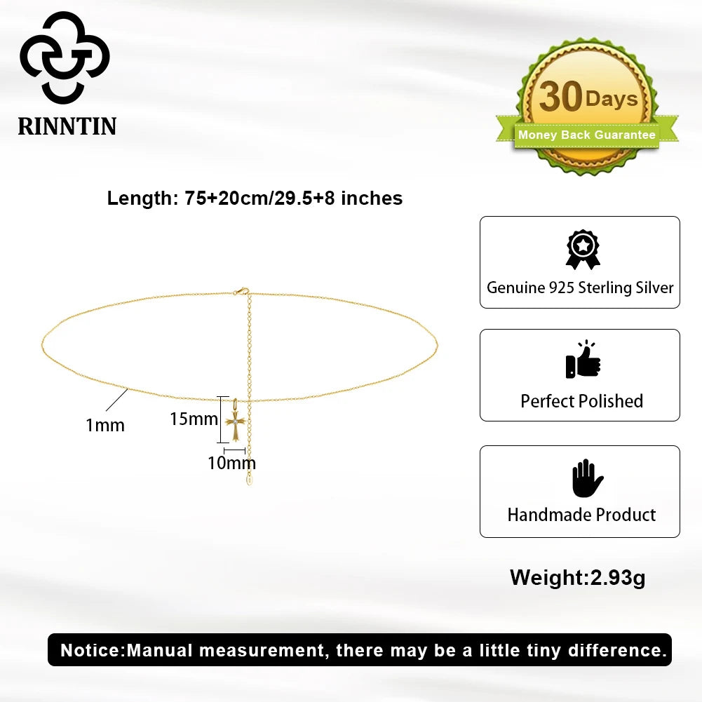 Cross Pendant Waist Chain
