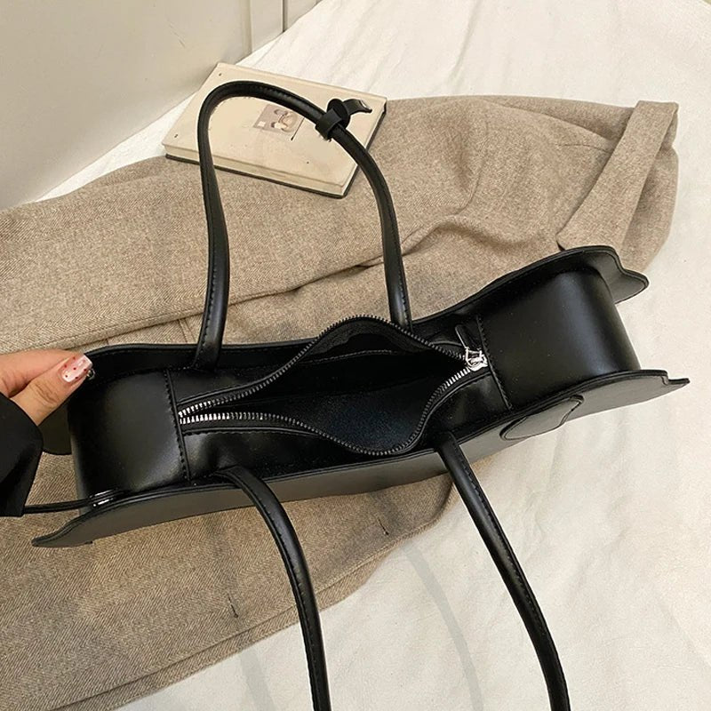 Three - dimensional Dachshund Shoulder Bag PU Leather Retro Handbag Design Underarm Bag For Women Trend Commut Bag - Nitamoje