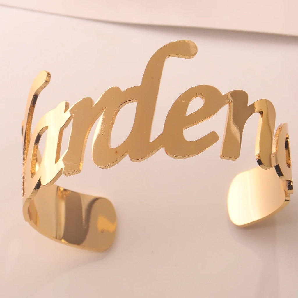 Personalized Name Bangle Bracelet