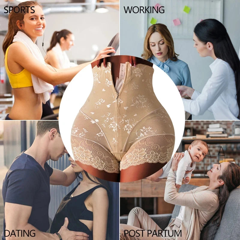 Women's High Waist Tummy Control Shapewear Shorts | Slimming Body Shaper
